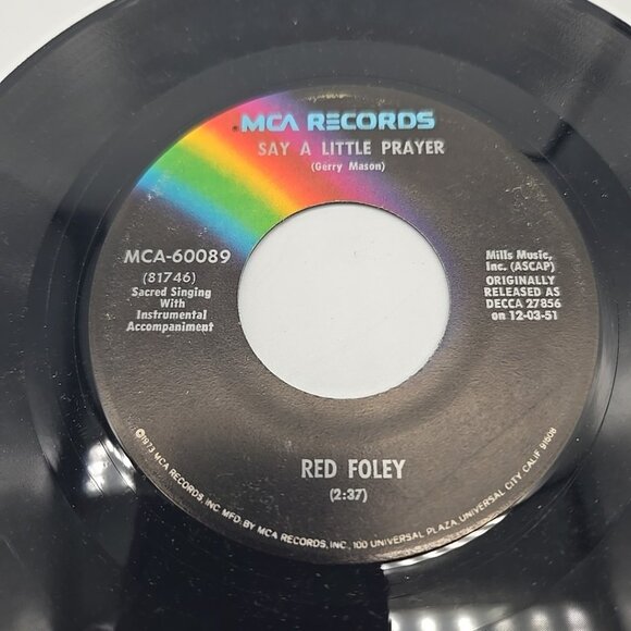 Peace in The Valley / Say A Little Prayer by Red Foley 45 RPM Vinyl Record - Picture 4 of 4